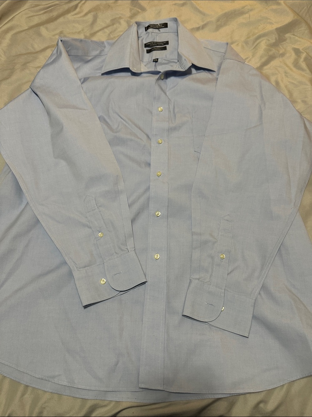 Classic Light Blue Men’s Dress Shirt - Long Sleeve
